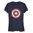 thumbnail image 1 of Junior's Marvel Avengers: Endgame Cap Smudged Shield  Graphic Tee Navy Blue X Large, 1 of 2