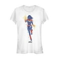 thumbnail image 1 of Junior's Marvel Avengers: Endgame Captain Marvel Spray Paint  Graphic Tee White Large, 1 of 2
