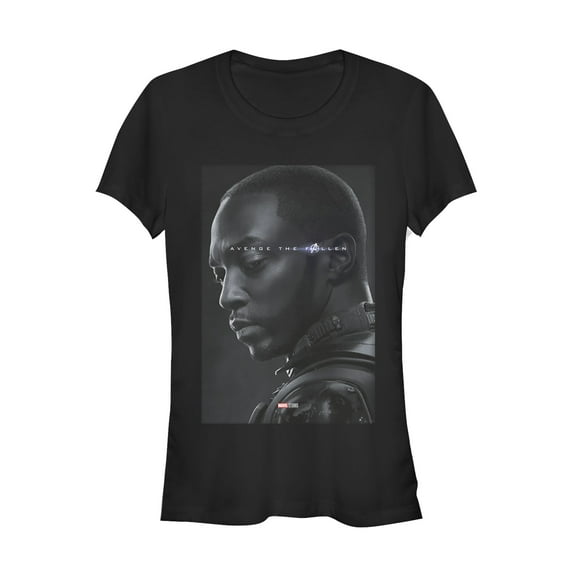 Junior's Marvel Avengers: Endgame Falcon Poster  Graphic Tee Black X Large