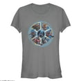 thumbnail image 1 of Junior's Marvel Avengers: Endgame Hero Wheel  Graphic Tee Charcoal X Large, 1 of 2