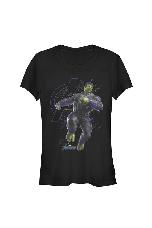 Junior's Marvel Avengers: Endgame Hulk Ready  Graphic Tee Black X Large