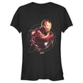 thumbnail image 1 of Junior's Marvel Avengers: Endgame Iron Man Portrait  Graphic Tee Black Small, 1 of 2