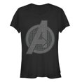 thumbnail image 1 of Junior's Marvel Avengers: Endgame Logo Icon Tiles  Graphic Tee Black Large, 1 of 2