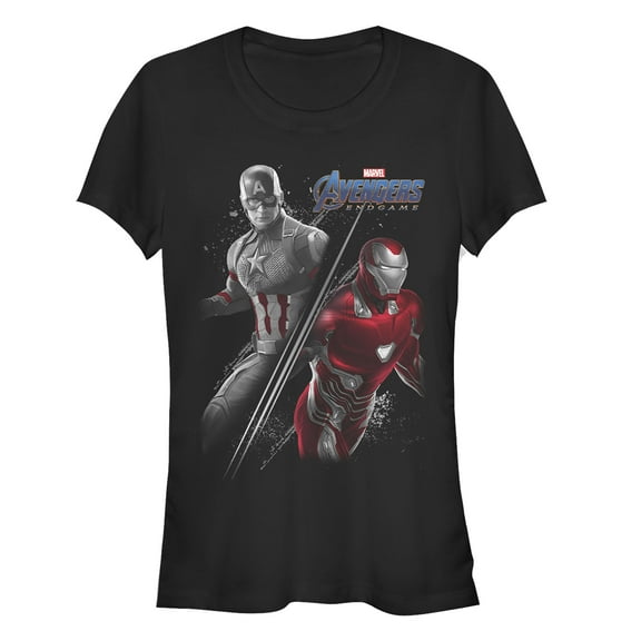 Junior's Marvel Avengers: Endgame Original Duo  Graphic Tee Black Large