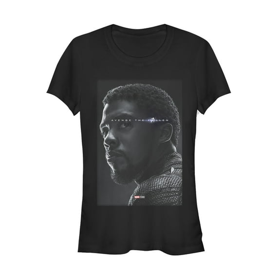 Junior's Marvel Avengers: Endgame Panther Poster Graphic Tee Black Large