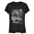 thumbnail image 1 of Junior's Marvel Avengers: Endgame Rocket Digital Frame Graphic Tee Black X Large, 1 of 2