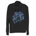 thumbnail image 1 of Junior's Marvel Avengers: Endgame Smokey Captain America  Cowl Neck Sweatshirt Black X Large, 1 of 3