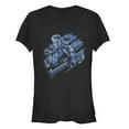 thumbnail image 1 of Junior's Marvel Avengers: Endgame Smokey Captain America  Graphic Tee Black Large, 1 of 2