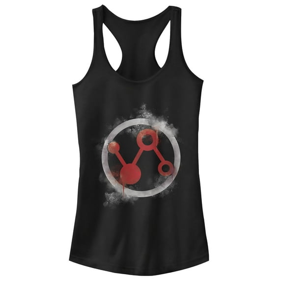 Junior's Marvel Avengers: Endgame Smudged Ant-Man  Racerback Tank Top Black Medium