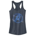 thumbnail image 1 of Junior's Marvel Avengers: Endgame Smudged Logo  Racerback Tank Top Indigo X Small, 1 of 3