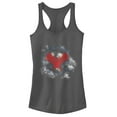 thumbnail image 1 of Junior's Marvel Avengers: Endgame Smudged War Machine Racerback Tank Top Charcoal 2X Large, 1 of 3