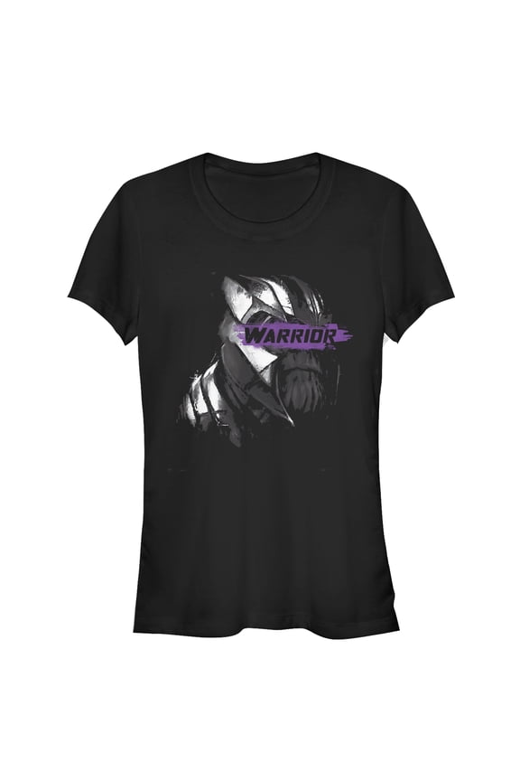 Junior's Marvel Avengers: Endgame Thanos Warrior Streak Graphic Tee Black Large