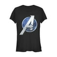thumbnail image 1 of Junior's Marvel Avengers Game Classic Logo  Graphic Tee Black Small, 1 of 2