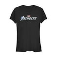 thumbnail image 1 of Junior's Marvel Avengers Game Text Logo  Graphic Tee Black 2X Large, 1 of 2