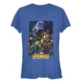 thumbnail image 1 of Junior's Marvel Avengers: Infinity War Character Collage  Graphic Tee Royal Blue Large, 1 of 2