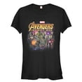 thumbnail image 1 of Junior's Marvel Avengers: Infinity War Character Shot  Graphic Tee Black Small, 1 of 2