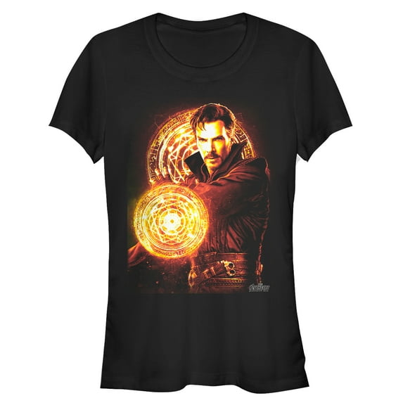 Junior's Marvel Avengers: Infinity War Doctor Strange Graphic Tee Black Large