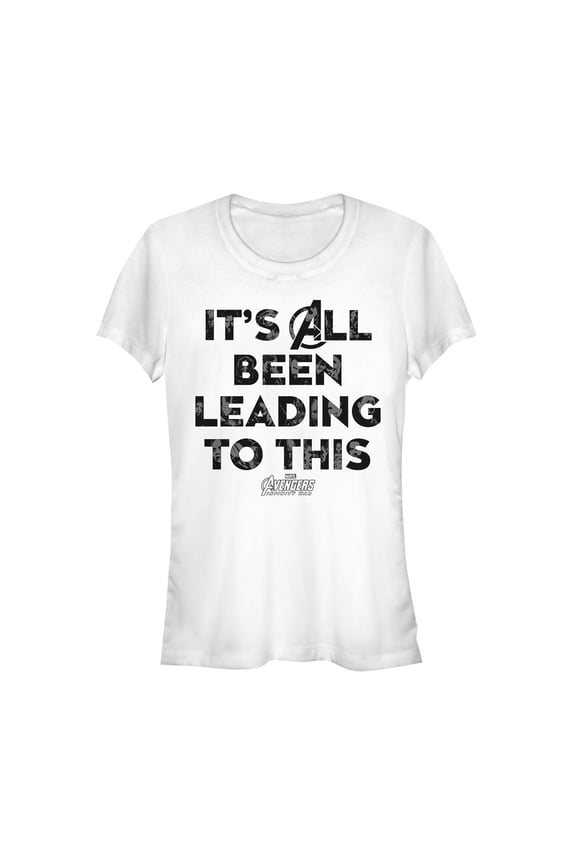 Junior's Marvel Avengers: Infinity War Leading to This  Graphic Tee White Small