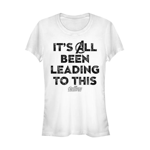 Junior's Marvel Avengers: Infinity War Leading to This Graphic Tee White X Large