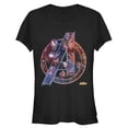 thumbnail image 1 of Junior's Marvel Avengers: Infinity War Logo  Graphic Tee Black Large, 1 of 2