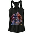 thumbnail image 1 of Junior's Marvel Avengers: Infinity War Logo  Racerback Tank Top Black Small, 1 of 4