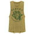 thumbnail image 1 of Junior's Marvel Avengers St. Patrick's Day Luck has Nothing to Do With It  Festival Muscle Graphic Tee Gold Heather Large, 1 of 4