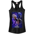 thumbnail image 1 of Junior's Marvel Black Panther 2018 Character Collage  Racerback Tank Top Black 2X Large, 1 of 4