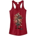 thumbnail image 1 of Junior's Marvel Black Panther 2018 Special Forces  Racerback Tank Top Scarlet Medium, 1 of 3