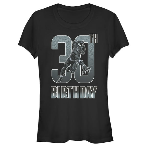 Junior's Marvel Black Panther 30th Birthday  Graphic T-Shirt