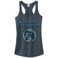 thumbnail image 1 of Junior's Marvel Black Panther Leap  Racerback Tank Top Indigo Small, 1 of 3