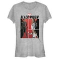 thumbnail image 1 of Junior's Marvel Black Widow Character Shots  Graphic Tee Athletic Heather 2X Large, 1 of 2
