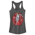 thumbnail image 1 of Junior's Marvel Black Widow Family Circle  Racerback Tank Top Charcoal 2X Large, 1 of 3