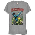 thumbnail image 1 of Junior's Marvel Black Widow Kick  Graphic Tee Athletic Heather Large, 1 of 2