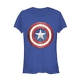 thumbnail image 1 of Junior's Marvel Captain America Reflect Shield  Graphic Tee Royal Blue X Large, 1 of 2