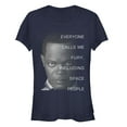 thumbnail image 1 of Junior's Marvel Captain Marvel Everyone Calls Me Fury  Graphic Tee Navy Blue 2X Large, 1 of 2