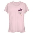 thumbnail image 1 of Junior's Marvel Captain Marvel Goose Flerken Pocket Print Graphic Tee Light Pink Large, 1 of 2