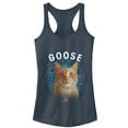 thumbnail image 1 of Junior's Marvel Captain Marvel Planet Goose Cat  Racerback Tank Top Indigo Medium, 1 of 3