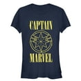 thumbnail image 1 of Junior's Marvel Captain Marvel Stained Star Symbol  Graphic Tee Navy Blue 2X Large, 1 of 2