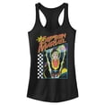 thumbnail image 1 of Junior's Marvel Captain Retro Racer  Racerback Tank Top Black X Small, 1 of 4