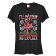thumbnail image 1 of Junior's Marvel Christmas Deadpool Nutcracker  Graphic Tee Black 2X Large, 1 of 2