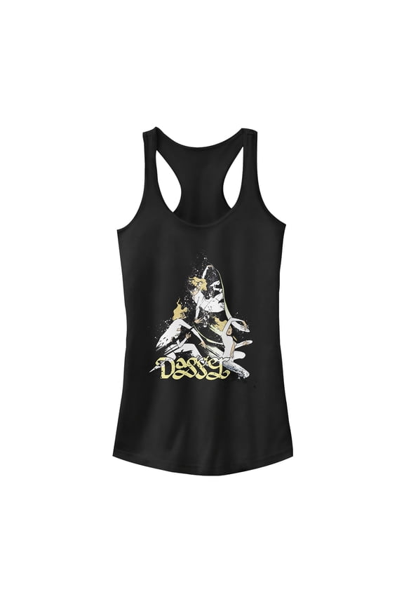 Junior's Marvel Cloak and Dagger Light Dance Racerback Tank Top Black Medium