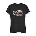 thumbnail image 1 of Junior's Marvel Cloak and Dagger Logo  Graphic Tee Black 2X Large, 1 of 2