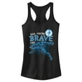 thumbnail image 1 of Junior's Marvel Dad You're Brave Like Black Panther Racerback Tank Top Black 2X Large, 1 of 5