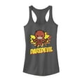 thumbnail image 1 of Junior's Marvel Daredevil Cartoon Racerback Tank Top Charcoal 2X Large, 1 of 3