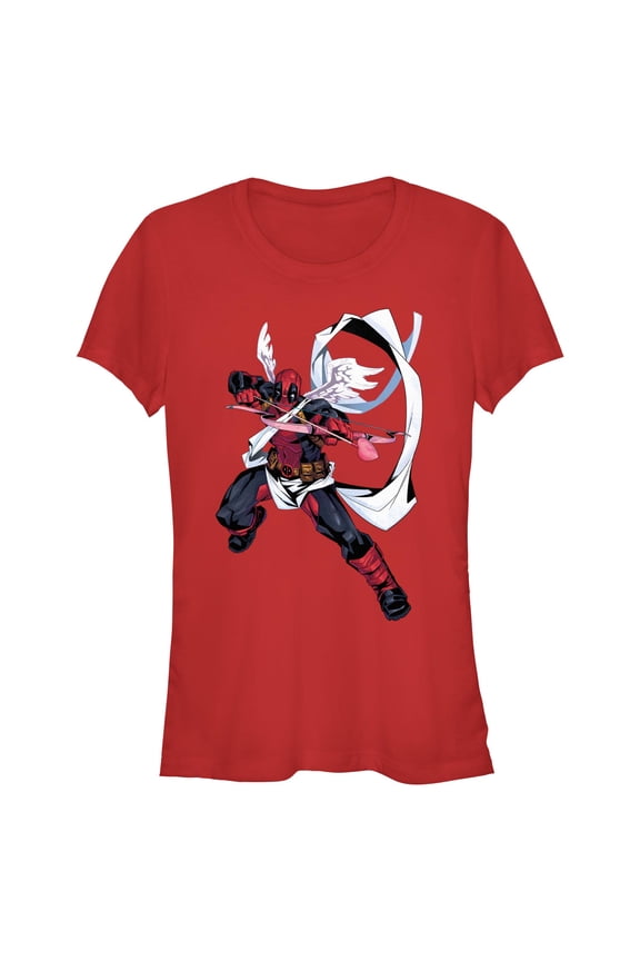 Junior's Marvel: Deadpool Cupid Hero Graphic T-Shirt