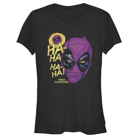 Junior's Marvel: Deadpool Ha-ha Yeah, Whatever Graphic T-Shirt