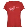 thumbnail image 1 of Junior's Marvel: Deadpool Lollipop Hearts Graphic T-Shirt, 1 of 4