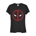 thumbnail image 1 of Junior's Marvel Deadpool Mask Classic Graphic Tee Black Medium, 1 of 2