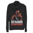 thumbnail image 1 of Junior's Marvel Deadpool No One Cares Cowl Neck Sweatshirt Black Medium, 1 of 3