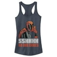 thumbnail image 1 of Junior's Marvel Deadpool No One Cares  Racerback Tank Top Indigo X Small, 1 of 3